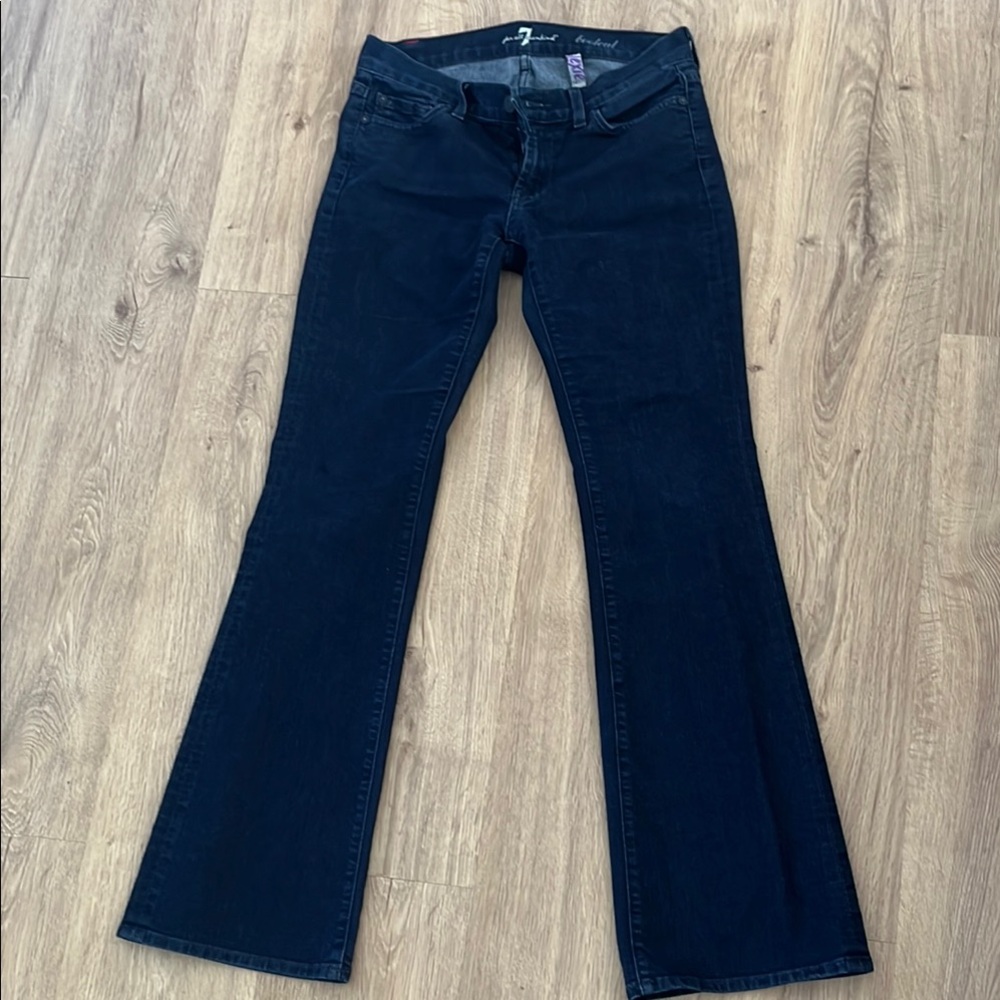 7 For All Mankind Women's dark blue bootcut Jeans petite